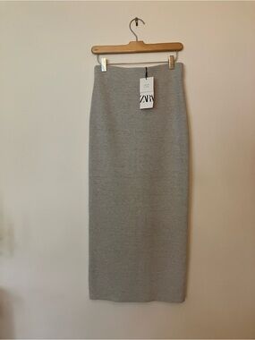 Zara Knit Midi Skirt